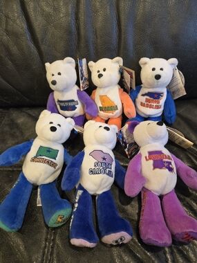 Limited Edition State Quarter Coin Bears – Collectible Plush  – Good